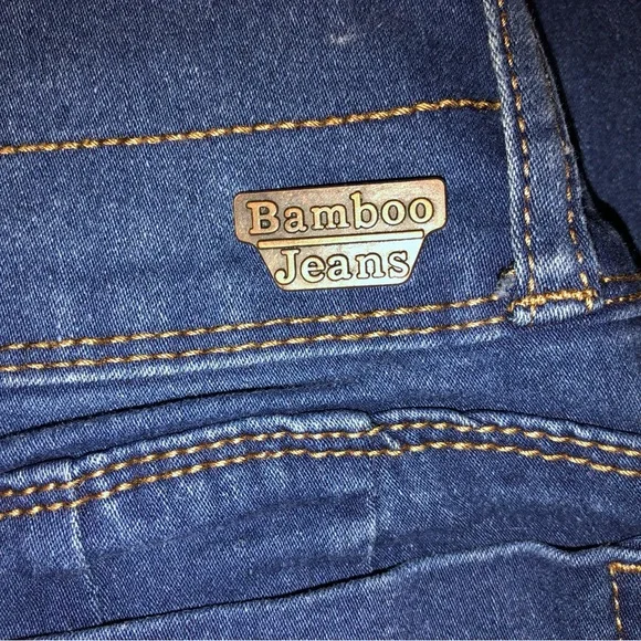 BAMBOO Dark Blue Skinny Jeans - Picture 4 of 6